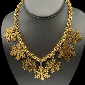 Vintage 1980’s Anne Klein Snowflake Necklace